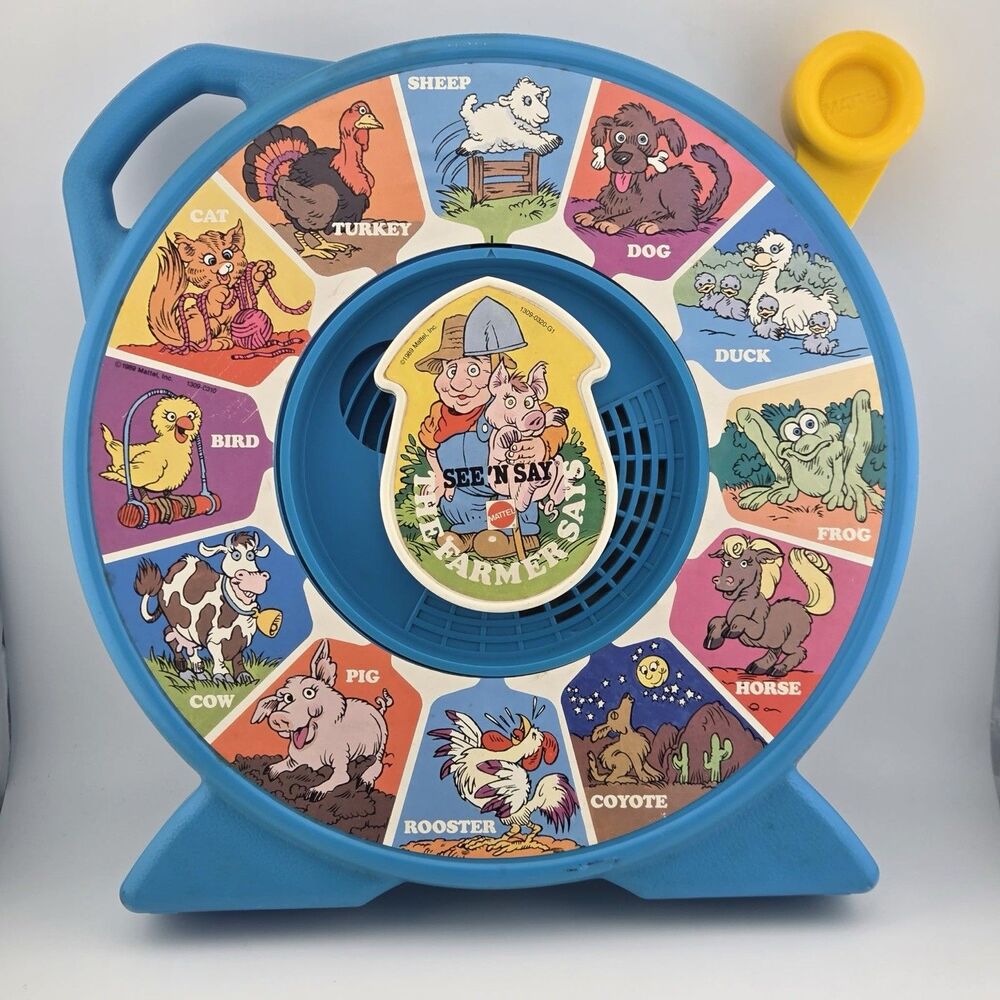 Toy Story See 'N Say Farmer Says Farm Animal Sounds Toy 1989 as seen Toy Story